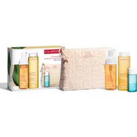 Clarins Mousse Nettoyante Peau Neuve + Lotion Tonique Hydratante Tutti i tipi di pelle - 200 ML Tonico Viso + 150 Mousse Detergente + 30 ML Struccante