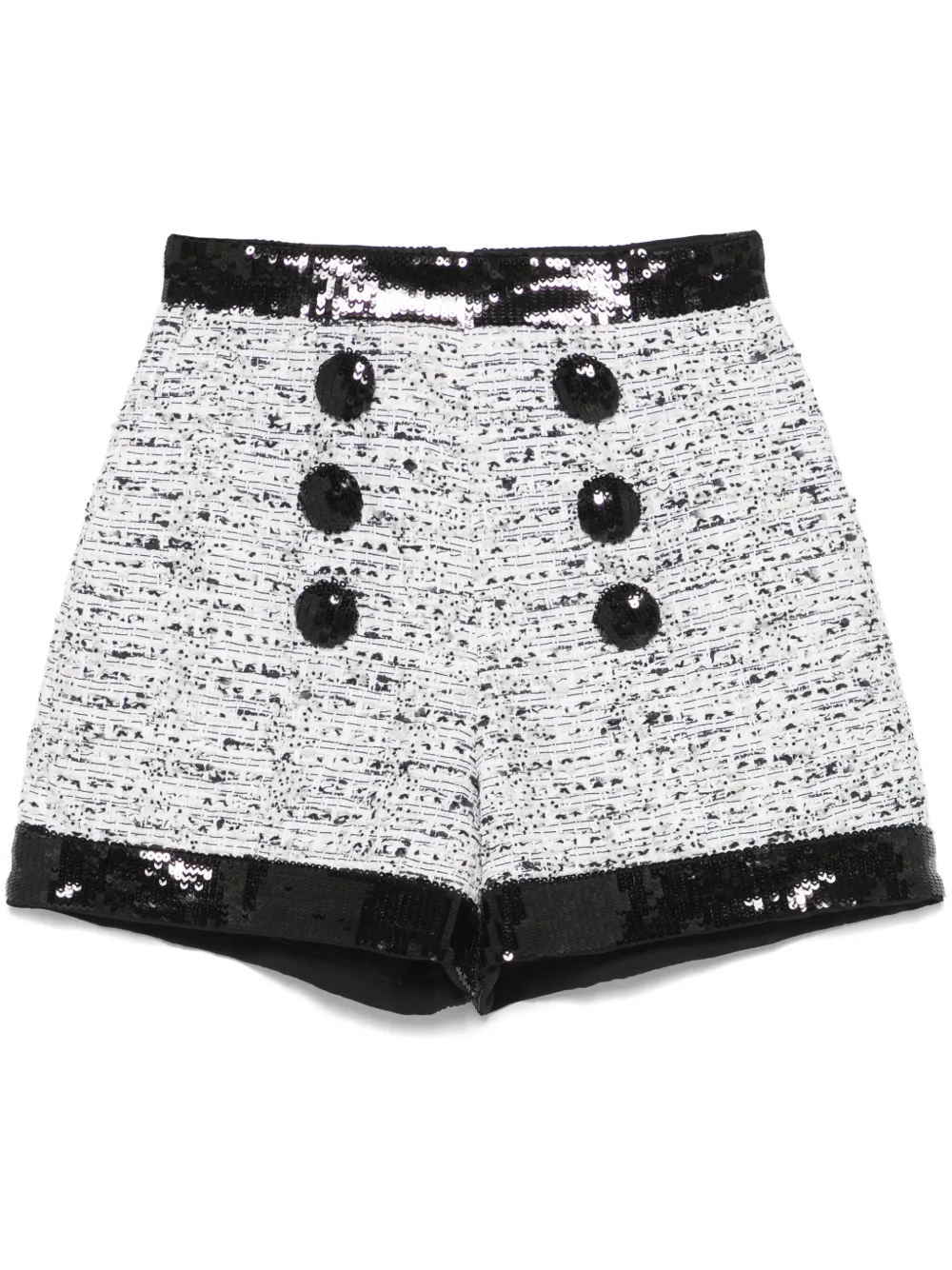 Balmain tweed shorts - Bianco