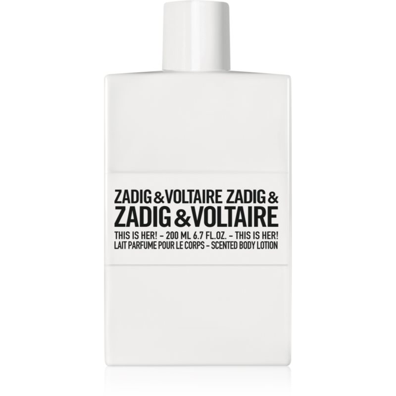 Zadig & Voltaire This Is Her! Latte Corpo Da Donna 200 Ml