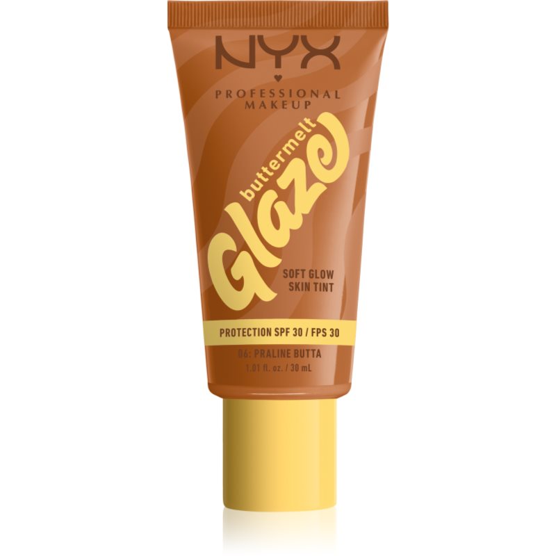 Nyx Professional Makeup Buttermelt Glaze Lozione Illuminante Colorata Spf 30 Colore 06 Praline Butta Ml
