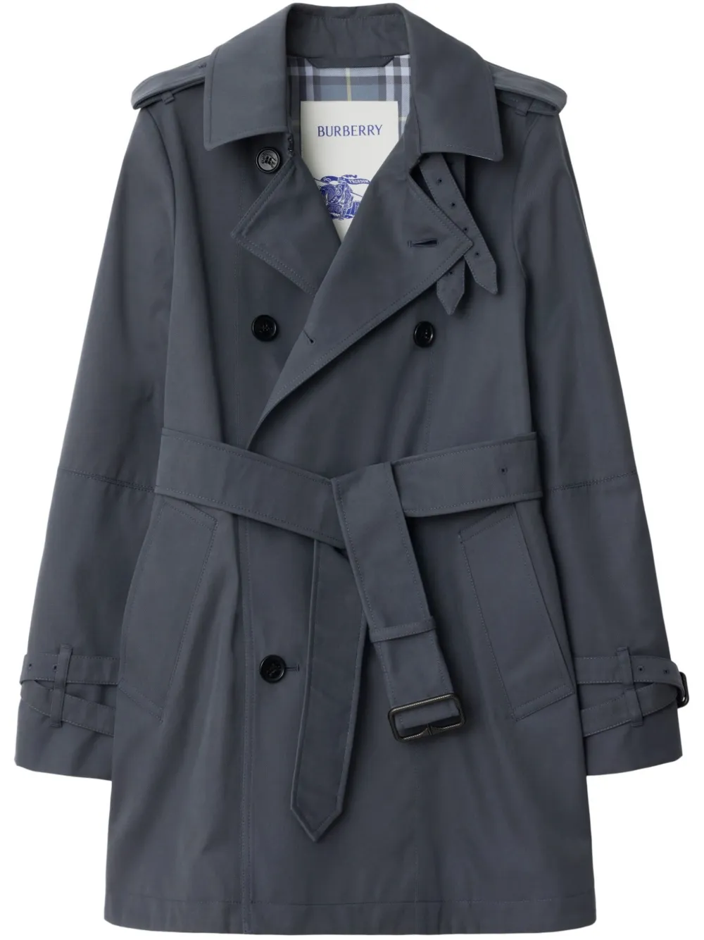 Burberry short trench coat - Grigio