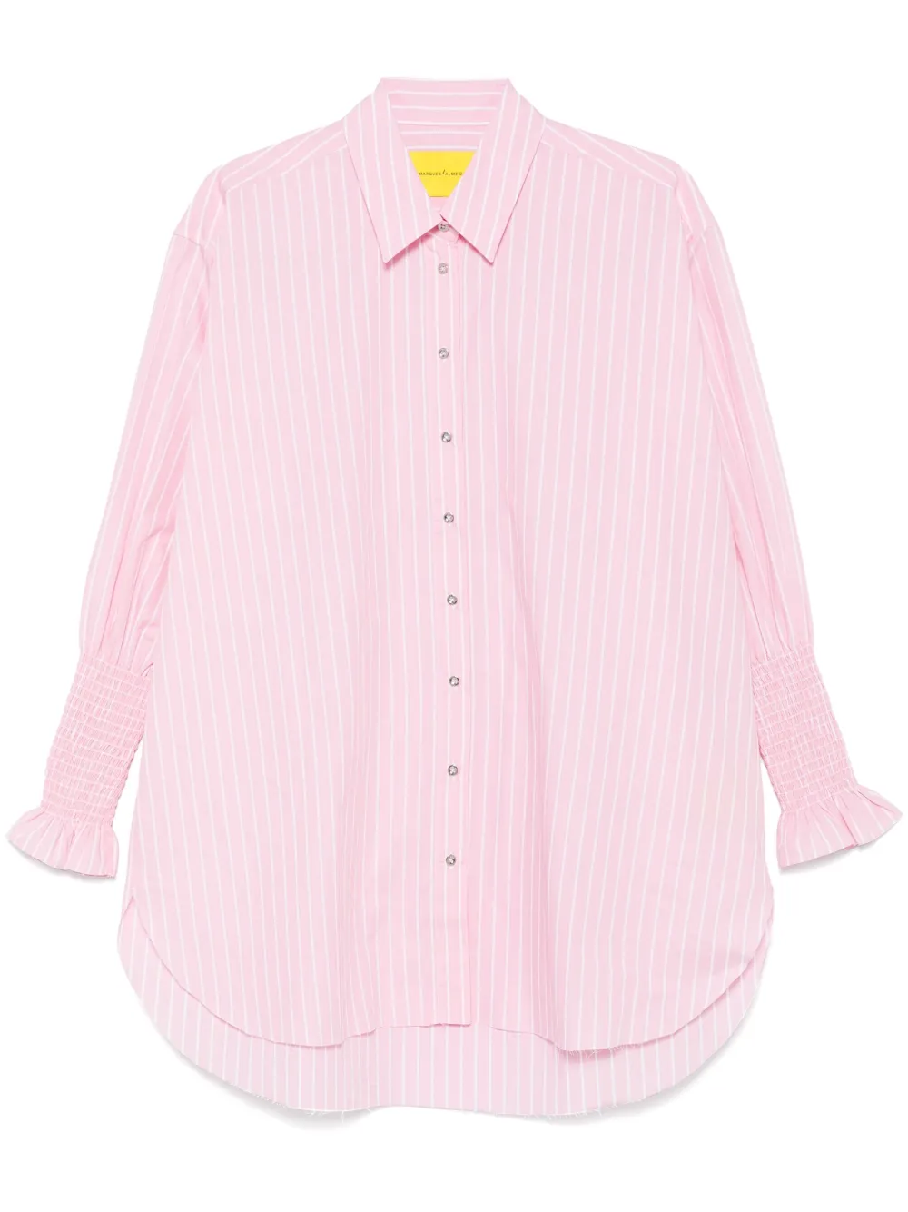 Marques'Almeida striped smock-cuffs shirt - Rosa