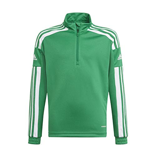 Adidas Unisex - Bambini Squadra 21 Training Top, Team Green / White, 7-8 Years