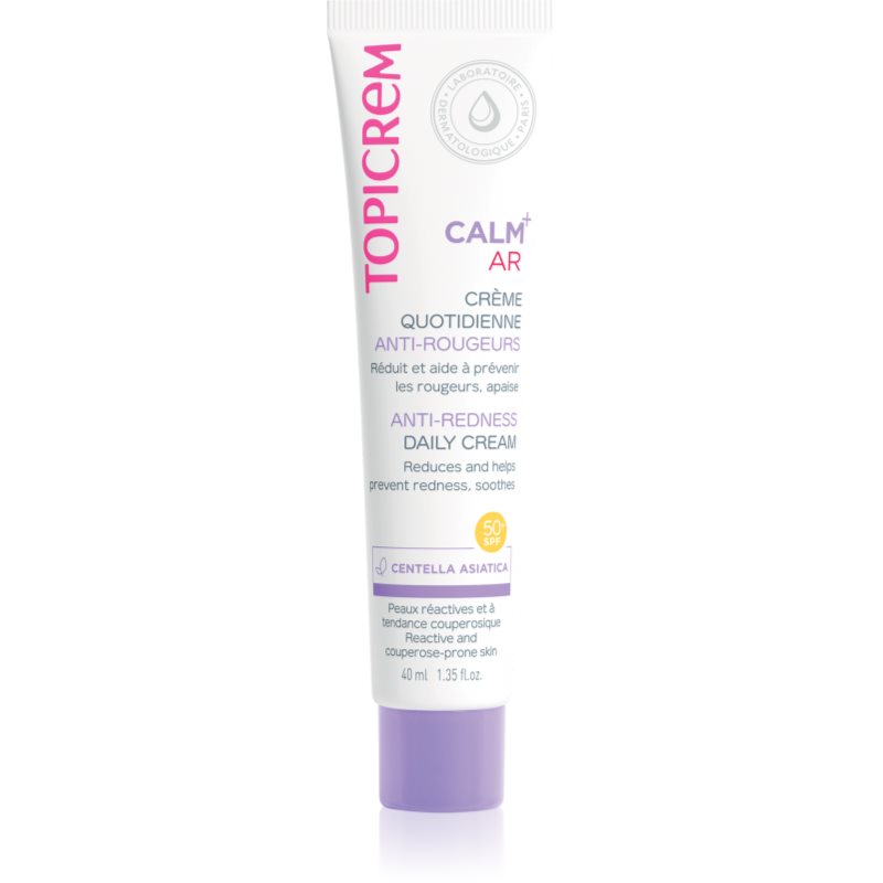 Topicrem Calm+ Anti-Redness Daily Cream Crema Giorno Lenitiva Contro Gli Arrossamenti Spf 50+ 40 Ml
