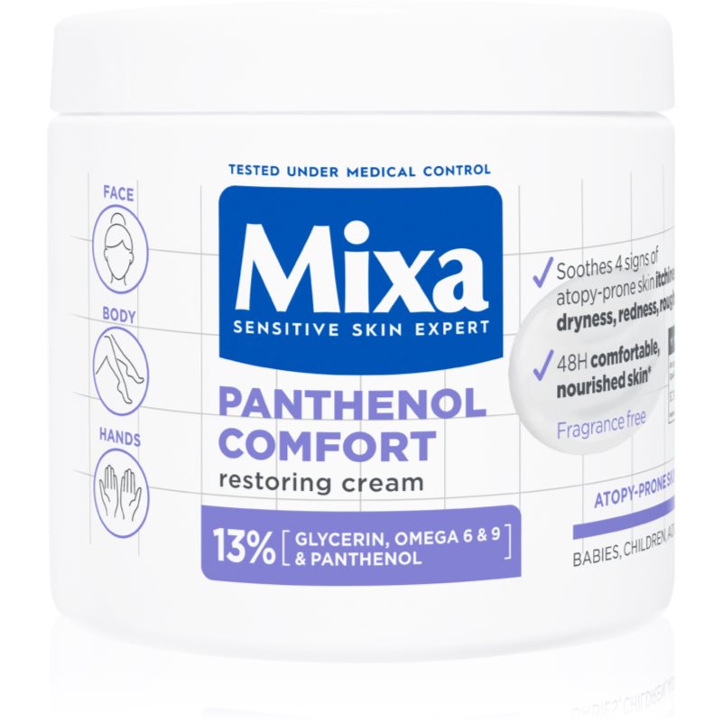 Mixa Panthenol Comfort Crema Emolliente Effetto Idratante 400 Ml