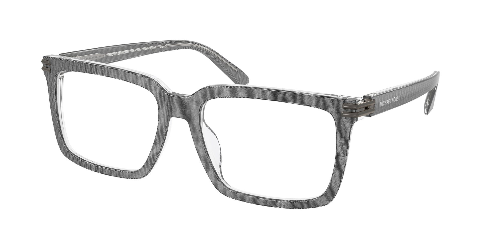 Michael Kors Uomo Mk4155U Bayshore 4009 Montature Da Vista Acetato Grigio Trasparente Squadrata Normale
