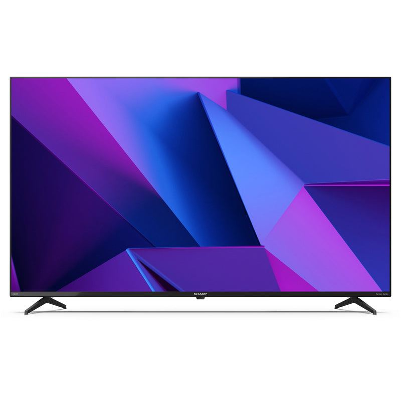 Sharp 50fn2e - 50 google tv led 4k - frameless - tv sat certificato - hdr - audio harman kardon - black - it