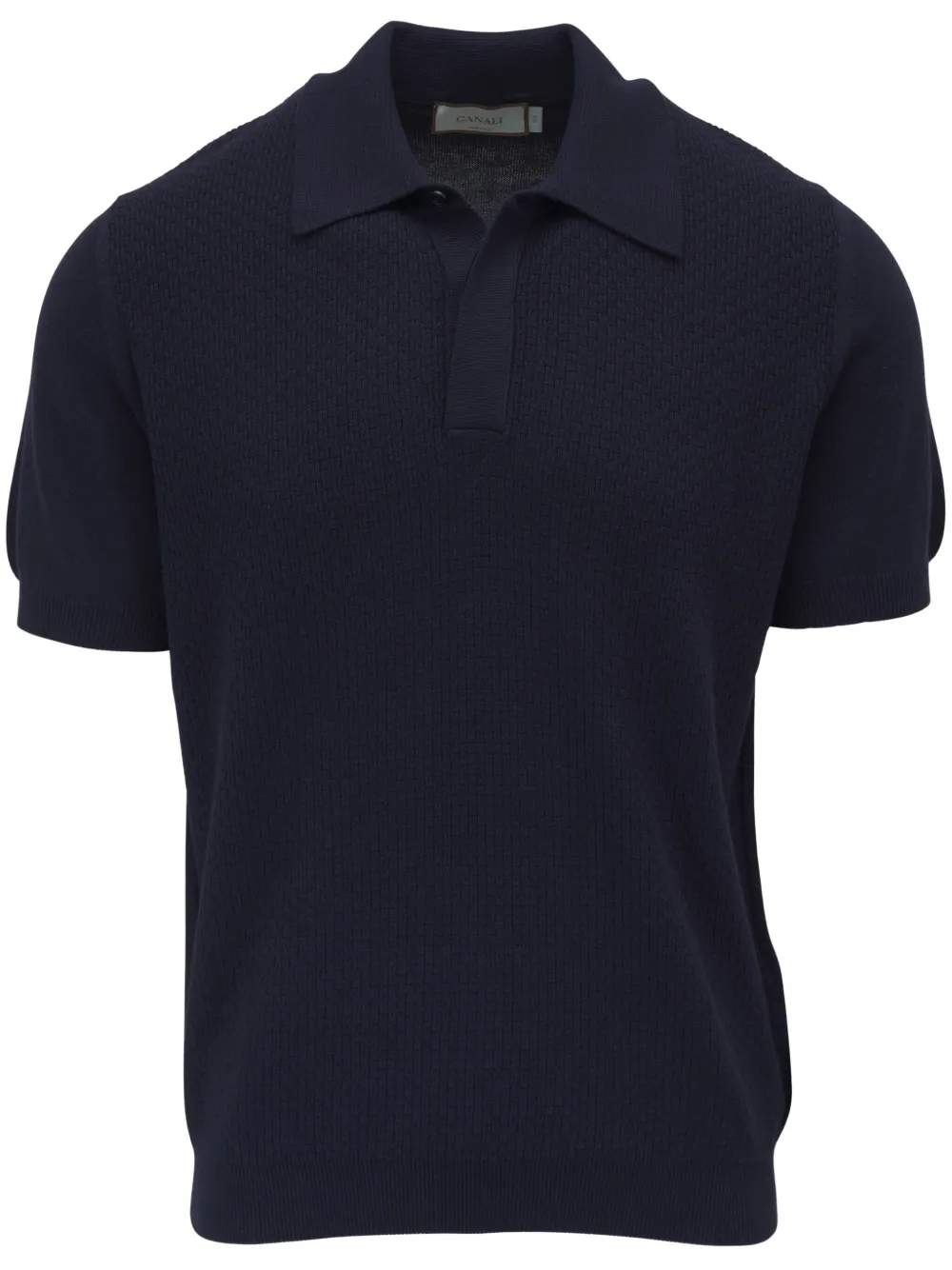 Canali knitted polo shirt - Blu