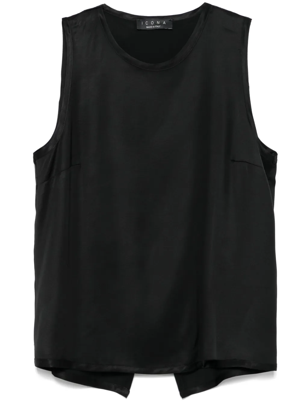 kaos Canotta in raso - Nero