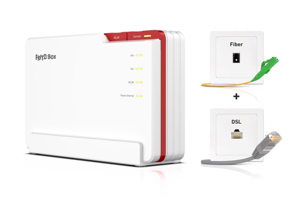 FRITZ!Box COMPUTER SYSTEMS router wireless 2.5 Gigabit Ethernet Tri-band (2,4 GHz/5 GHz/6 GHz) Bianco
