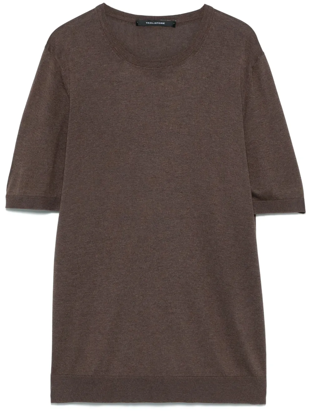 Tagliatore silk T-shirt - Marrone