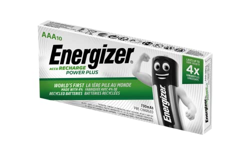 Pile Rechargeable Lr3 (Aaa) Nimh Energizer Power Plus Hr03 E300626400 700 Mah 1.2 V 10 Pc(S)