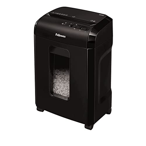 Fellowes Destructeur Powershred 10M, Destructeur De Papier Micro-Coupe 10 Feuilles, Broyeur, Maison, Bureau, Verrou De Sécurité, Din P5, Coupe Croisée