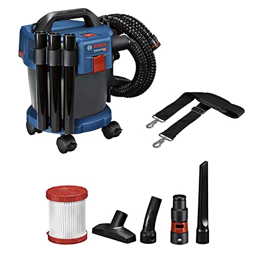 Bosch Professional 18V System Aspirateur Industriel Gas 18V-10 L (Sans Batterie, Flexible De 1,6 M, 3 Tubes Prolongateurs, Boîte Carton)
