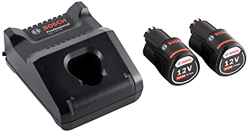 Bosch Professional 12V System Set De Base (2 Batteries 2,0 Ah + Chargeur Gal 12V-40, Dans Boîte Carton)