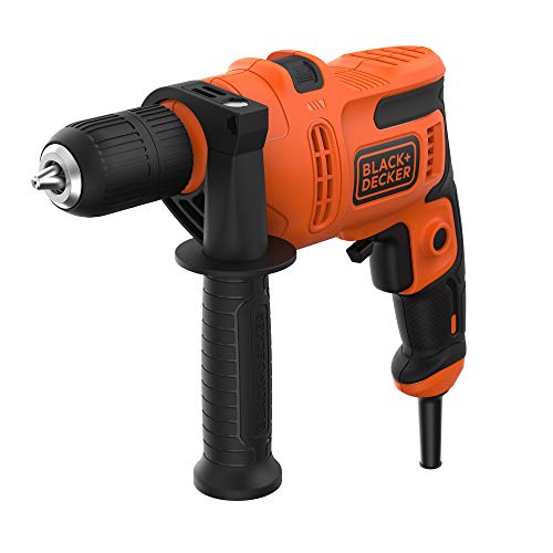Perceuse À Percussion Filaire - 500W - Poignée Latérale Pour Plus De Confort