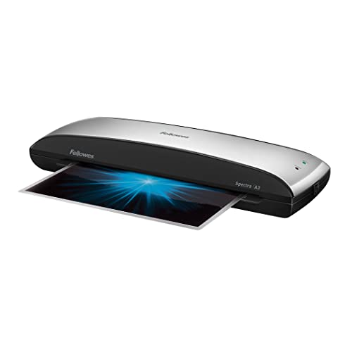 Fellowes Spectra Plastifieuse A3 Avec Kit De 10 Pochettes De Plastification, 125 Microns, Système Anti-Bourrage, Temps De Chauffe 4 Minutes, Veille Au