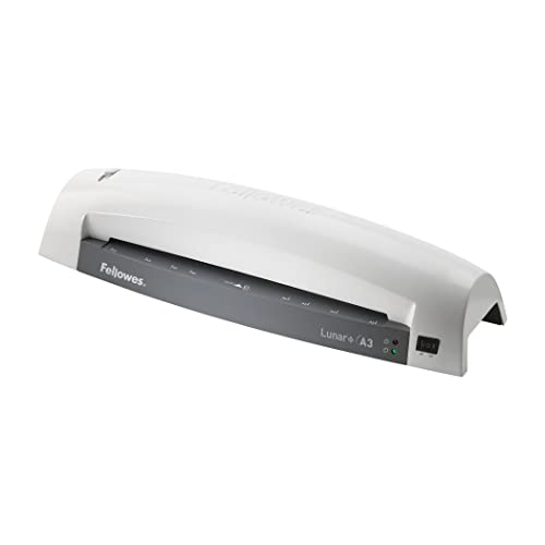 Fellowes Plastifieuse Lunar A3 Plastifier À Chaud Pochettes De Plastification A3 80 À 125 Microns Fonction Anti-Bourrage Temps De Chauffe 4 Minutes Ut