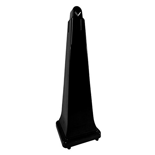 Rubbermaid Commercial Products Fg257088Bla Collecteur De Cigarettes Groundskeeper 31.1 X 31,1 X 100,1 Cm Noir