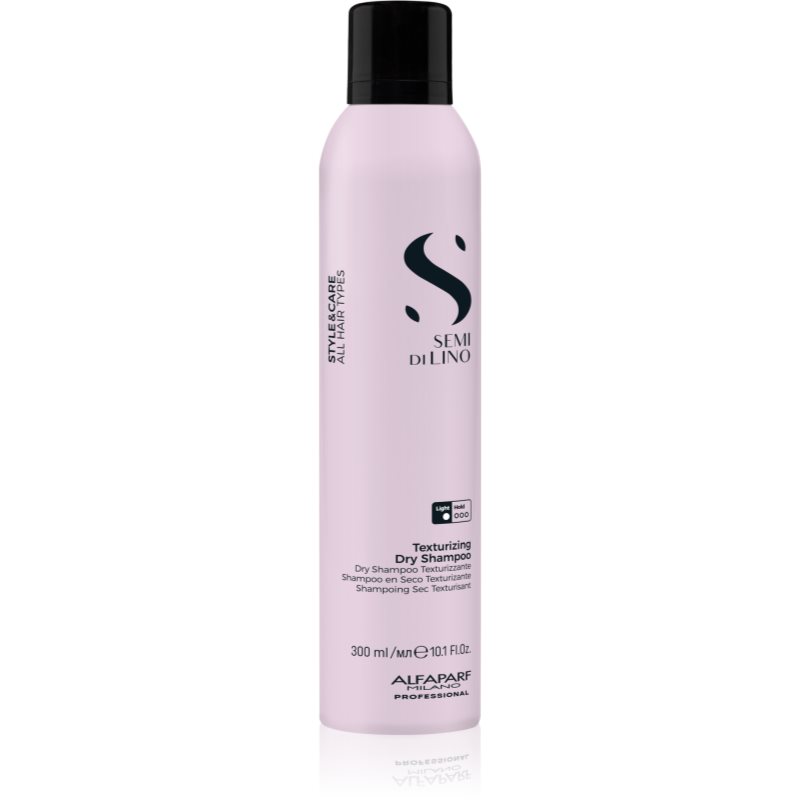Alfaparf Milano Semi Di Lino Style&Care Dry Shampoo Shampoo Secco Ristrutturante Con Fattore Di Protezione Uv 300 Ml
