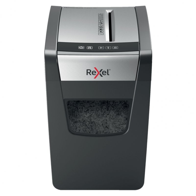 Destructeur Rexel Momentum X410Sl Noir/Argent