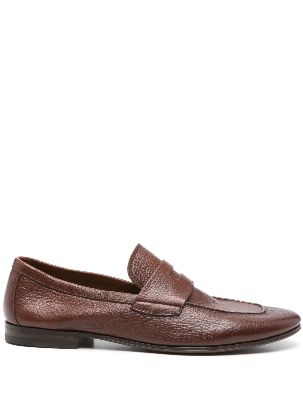 Henderson Baracco leather loafers - Marrone