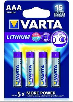 Varta Batterie Lithium Mikro Aaa (6103) - 4Er Blister