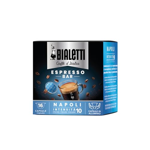 Bialetti Caffè D'Italia Napoli Espresso Bar, Intensità 10, Confezione Da 16
