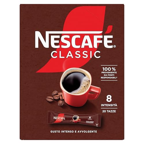 Nescafé Classic Caffè Solubile, 20 Bustine 34G
