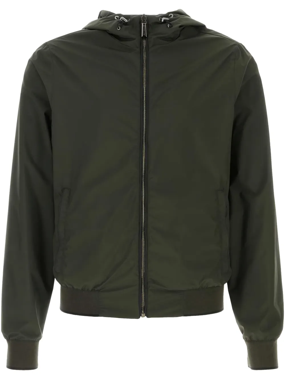Moorer hooded bomber jacket - Verde