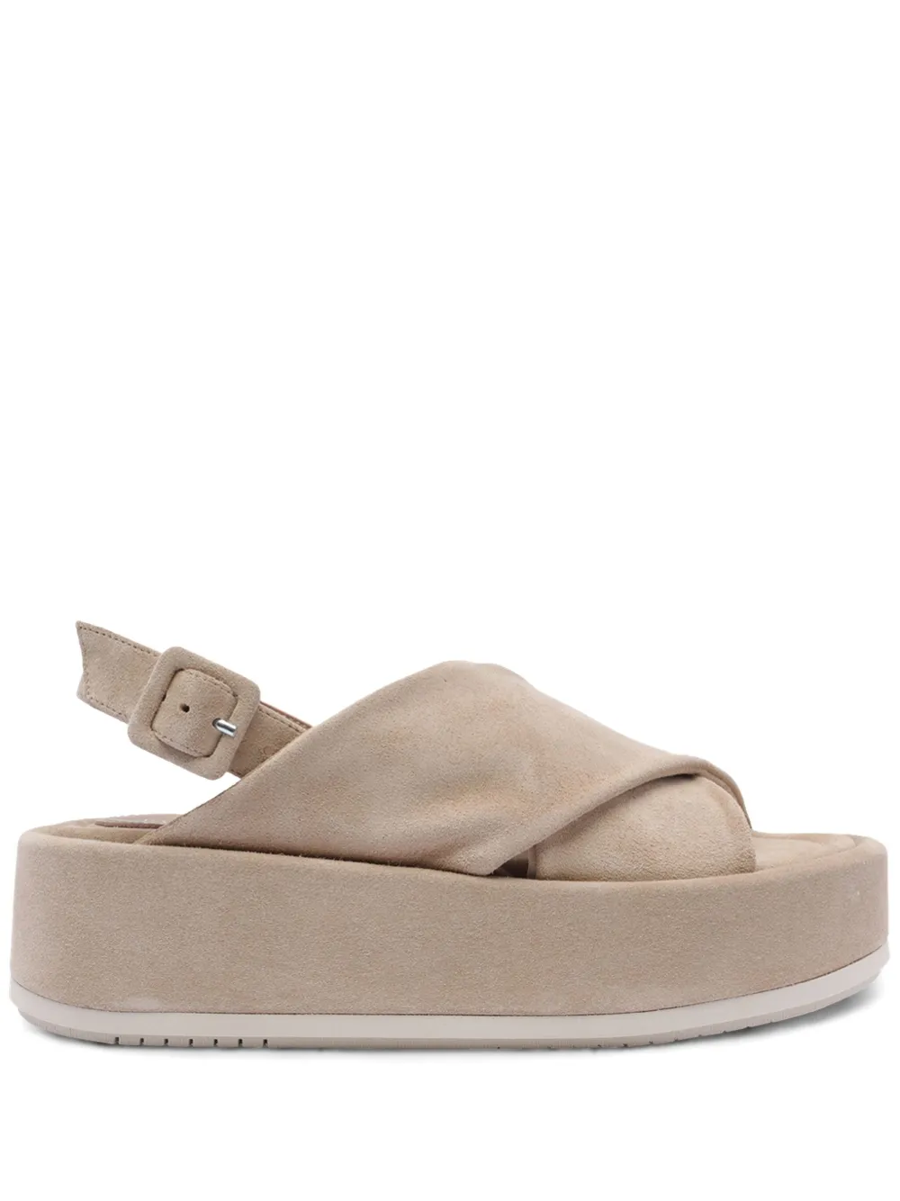 Paloma Barceló suede platform sandals - Toni neutri