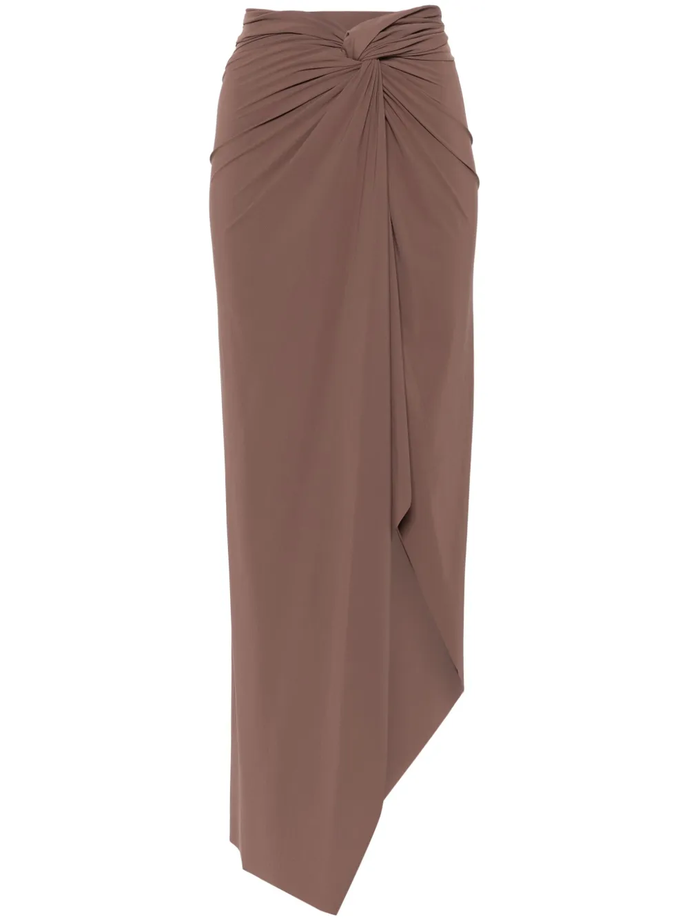 Amazuìn Milla midi skirt - Marrone