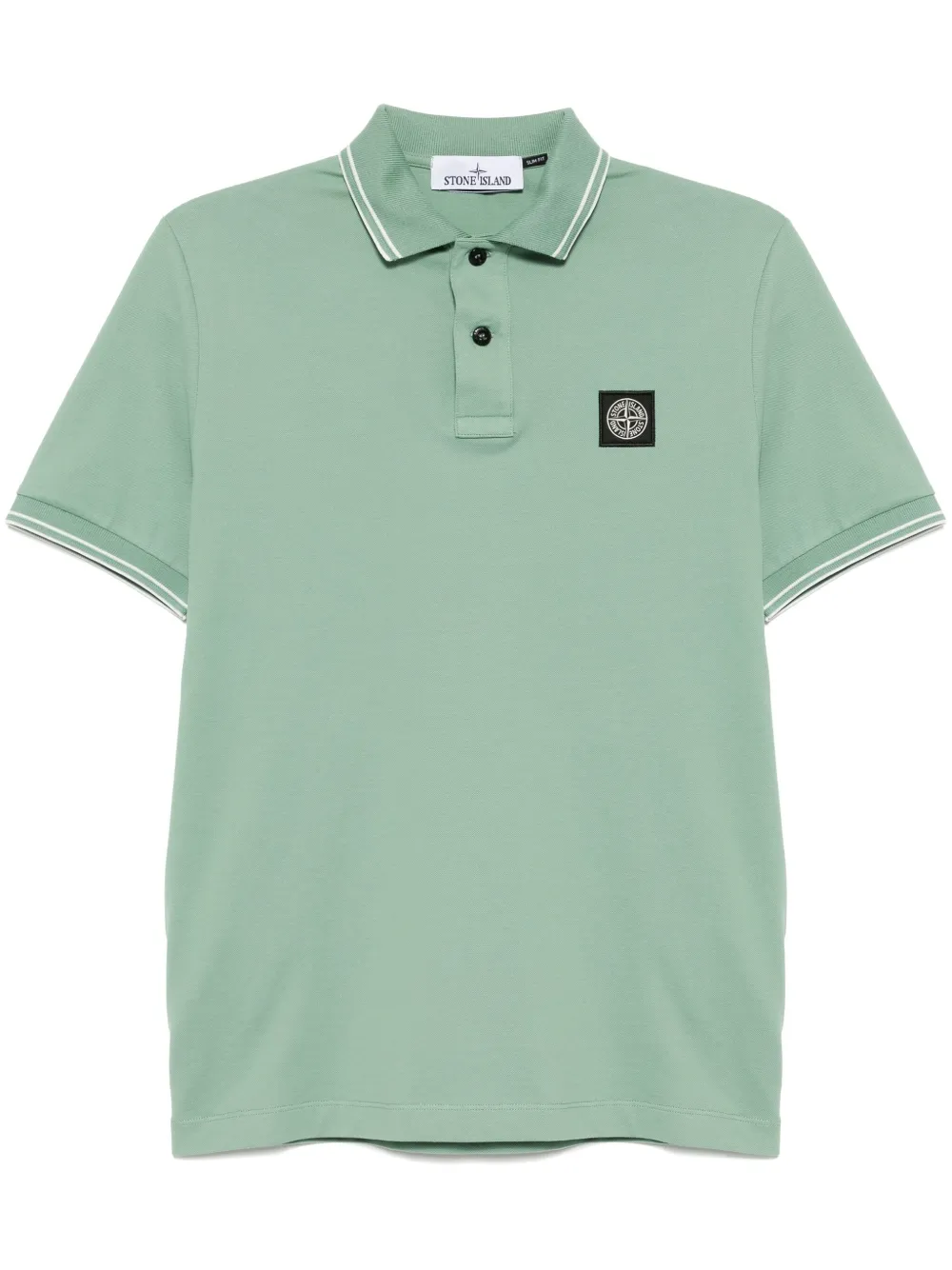 Stone Island Polo con applicazione logo - Verde