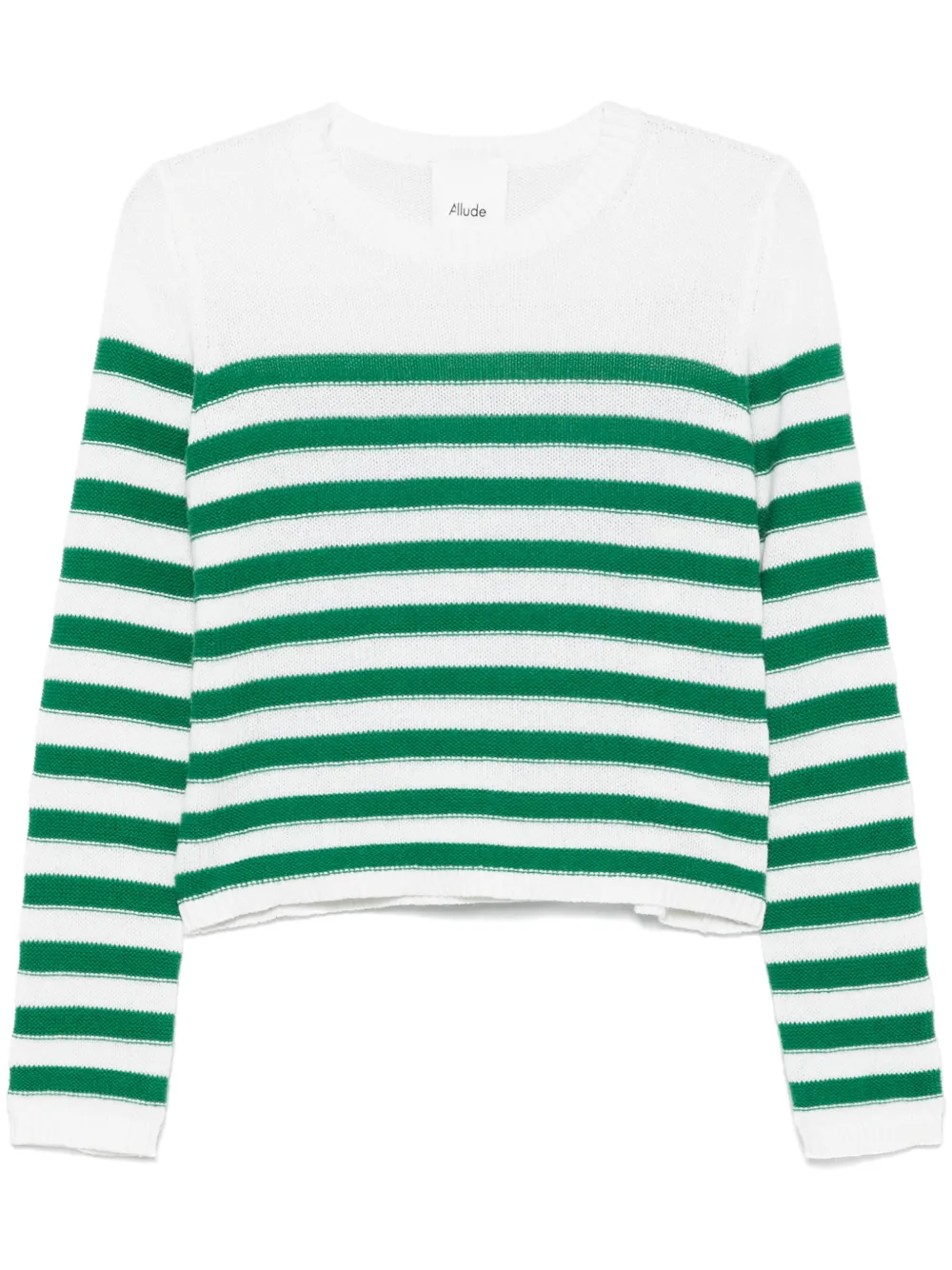 Allude striped sweater - Bianco