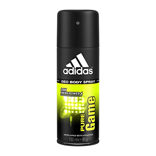 Adidas Pure Game Deodorante Spray 150Ml Occhiali, Oro Lucido, Taglia Unica Donna