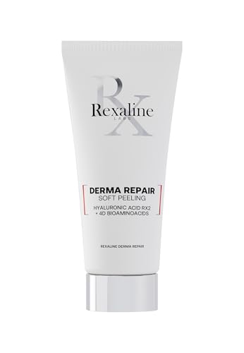 Rexaline Derma Delicate Peeling - Purificante - Levigante - Radiante - Peeling Viso Antietà - Esfoliante E Purificante-Duo Di Acido Ialuronico - Ipoal