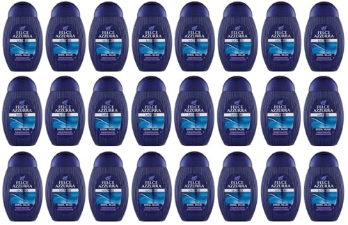 24X Felce Azzurra Doccia Shampoo Uomo Cool Blue Tonificante Shower Shampoo 250Ml