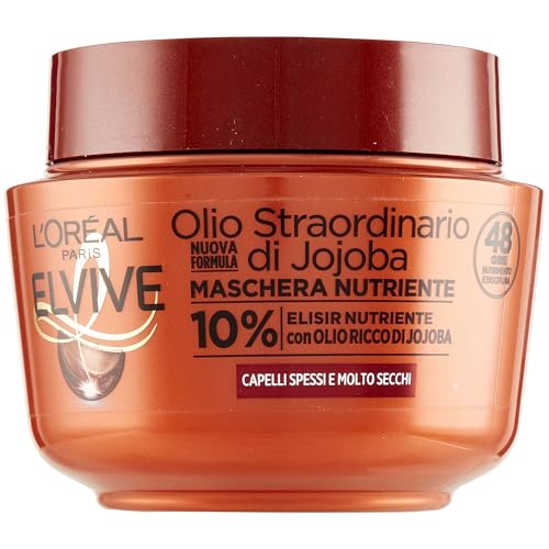 L'Oréal Paris Elvive Maschera Nutriente, Olio Di Jojoba, 300Ml