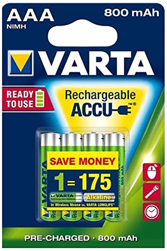 Varta Longlife Accus Aaa 800 Mah Batterie Mini Ricaricabili