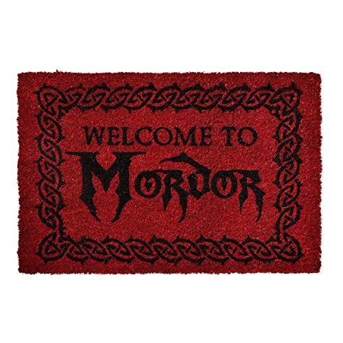 Herr Der Ringe Zerbino Il Signore Degli Anelli Benvenuti In Mordor 60X40X1,5Cm Rosso Cocco