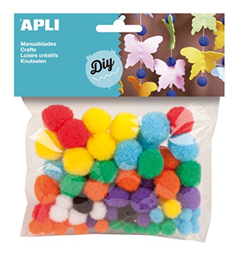 Apli- Pompon Per Artigianato, Colori Assortiti, 13061