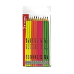 Matite Swano FLUO Stabilo - HB - IT12/110 - conf. 12