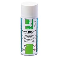 Colla spray non permanente Q-Connect bomboletta da 400 ml KF01071