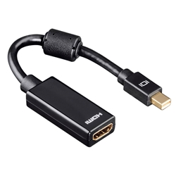Cavetto adattatore HAMA Mini Display Port M/HDMI F nero Windows