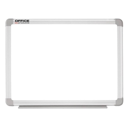 Lavagna magnetica cancellabile laccata - 90x60 cm - bianco/grigio