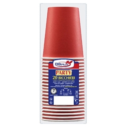 Bicchieri in carta WD - Dopla Green - 250ml - rosso - conf. 20