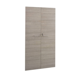 Coppia ante per mobile alto largo Frensy Larix 90x180 rovere grigio