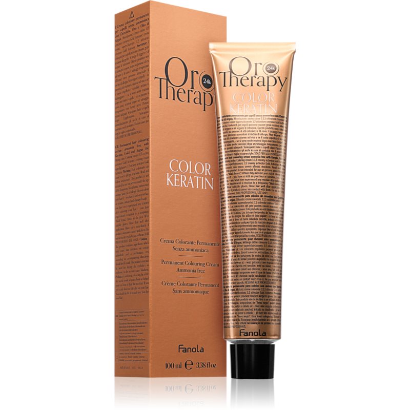 Fanola Oro Therapy Color Keratin Tinta Per Capelli Colore Blonde Intense 7.00 100 Ml