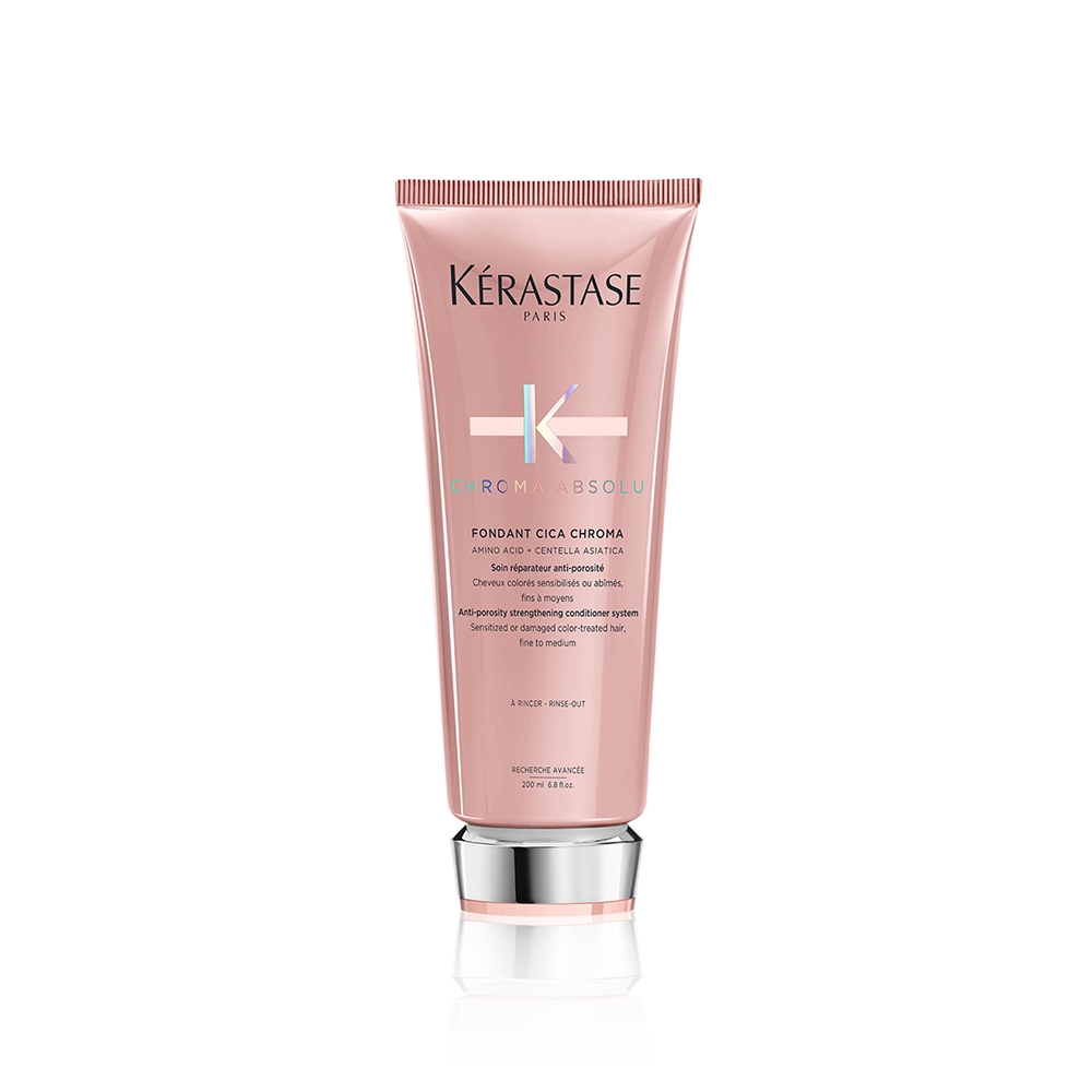 Chroma Absolu Fondant Cica Chroma Balsamo rinforzante per capelli colorati 200 ml Flacone Kerastase