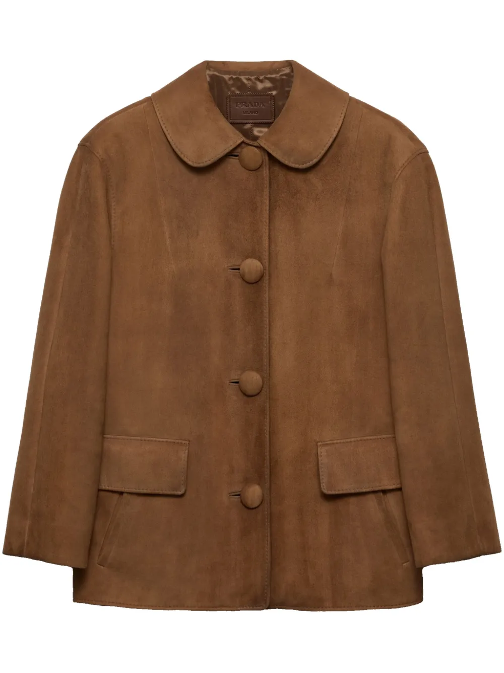 Prada suede jacket - Marrone